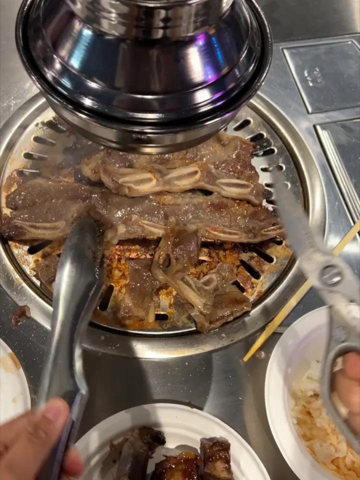 Marinated beef on the grill at GOGI Geelong